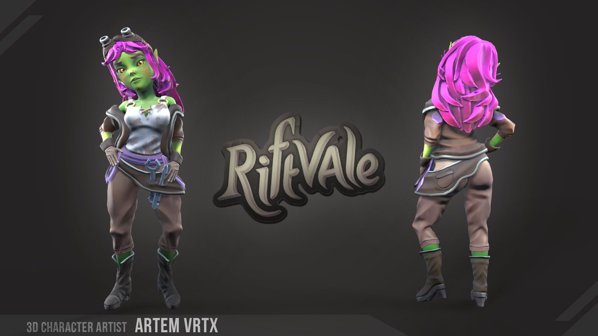 Artem_VRTX's tweet photo. Hi, everyone !
The #RiftVale mobile project is offered to your attention!
The work was done with the concept art!
#zbrush #conceptart #characterart #characterdesign #gameart #RiftValeAi #animation #Maya3D #3DModel #stylized https://t.co/pzEWoHKEK0