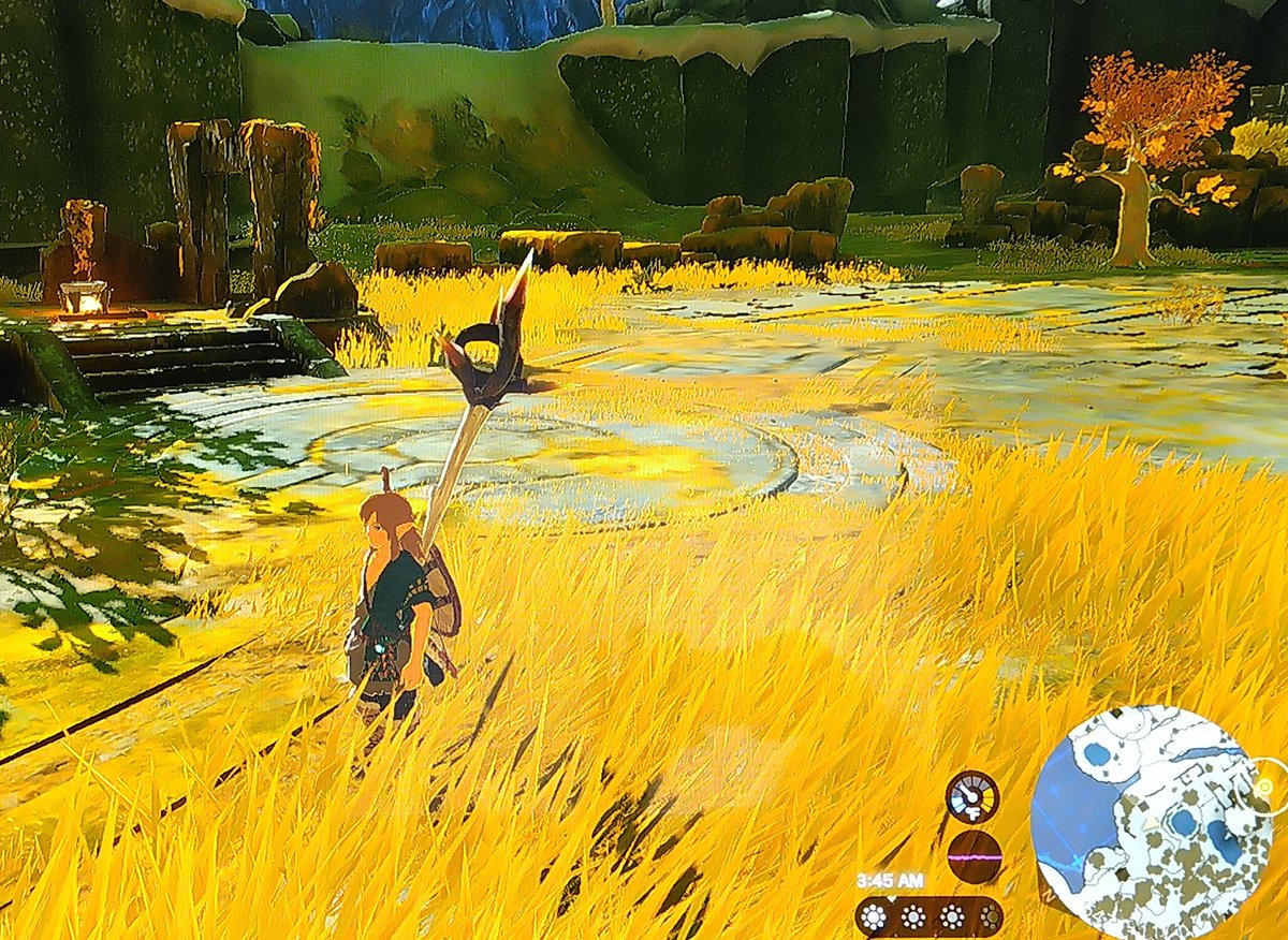 Tokoshoran's tweet photo. Heard people talking about how #TearsOfTheKingdom railroads you through the tutorial shrines, started a savefile to test this, it's wrong. There's a cooking pot and spicy peppers next to a hill west of the mountain and rafts to cross just above #Zelda #NintendoSwitch (1/2) https://t.co/qeKte35Na9
