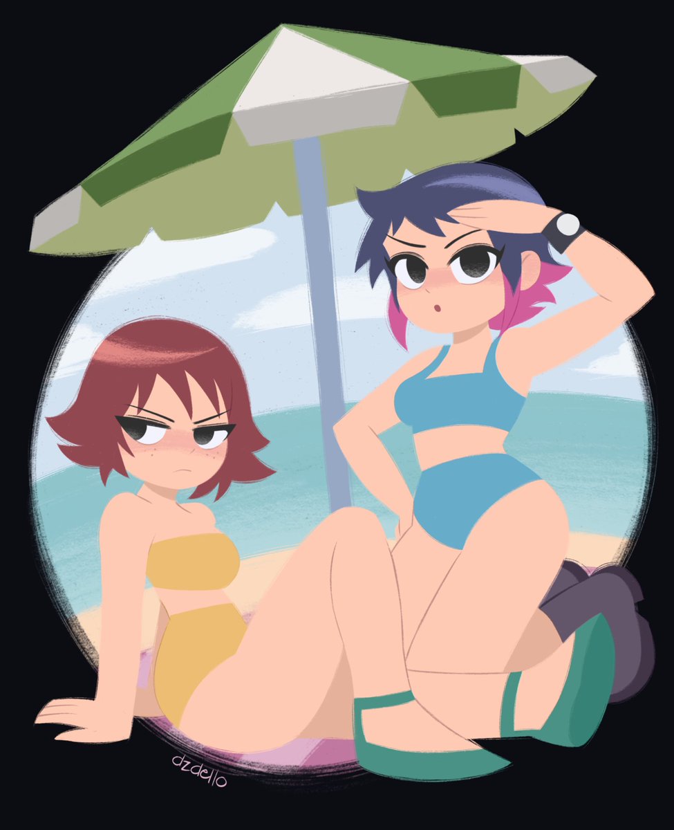 dzdello's tweet photo. Ramona and Kim ⛱️

#ramonaflowers #kimpine #ScottPilgrim https://t.co/btYhkEVZhw