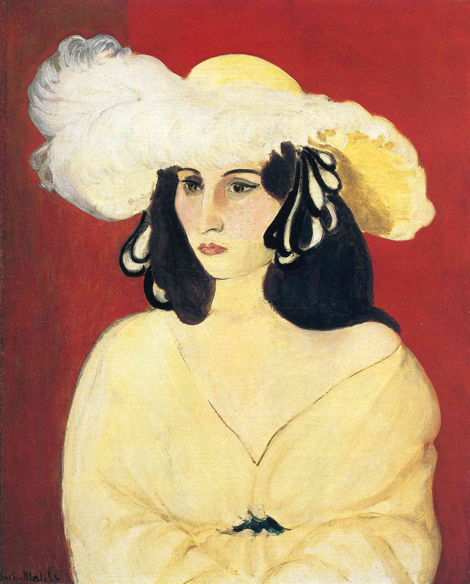 artistmatisse's tweet photo. The White Feather, 1919 https://t.co/LILHrwDUtb