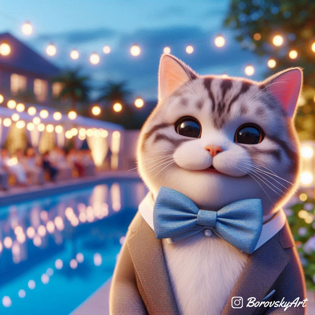 BorovskyArt's tweet photo. Sometimes you want to be at your best.π―π
And a bow tie is just the right thing ππΊ
#bowtie #bow #tie #september11 #ai #aiart #kitty #cat #catoftheday #goodvibes #catovers #lookinggood #september11th Good Wednesday #wednesdaymotivations https://t.co/3TTZ0f09tW