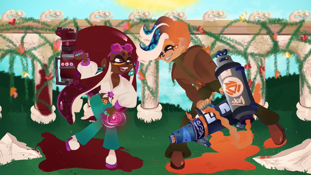 SoddenPulse's tweet photo. It's out and about, and we're happy to announce - Booyah Brawl is finally out! 

Feel free to take a listen with the link below~!

#splatoon #splatoonart https://t.co/m42Qxh3CRk