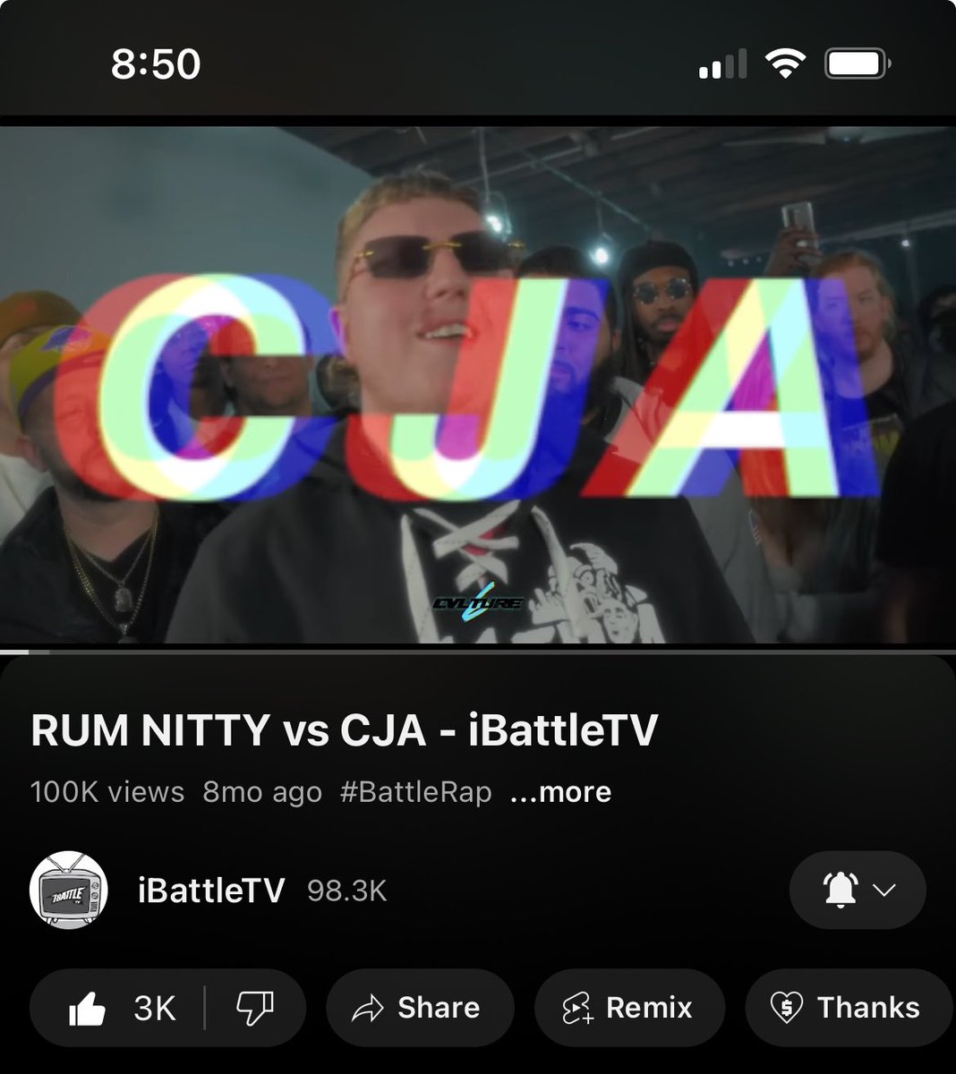ThisIsCjA's tweet photo. My first 100k view battle.
Blessed is an understatement.
Happens on the day I lost one of my best friends some years ago now.. couldn't be more symbolic. Told him one day I'd battle rum and I did it. I keep working for the homies who ain't here to see it. #LLJT https://t.co/VnrxGCPF5g