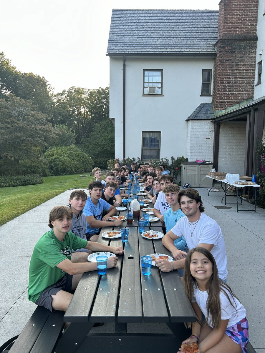 Awesome team dinner tonight!  REALLY excited about this group! #rollsaints