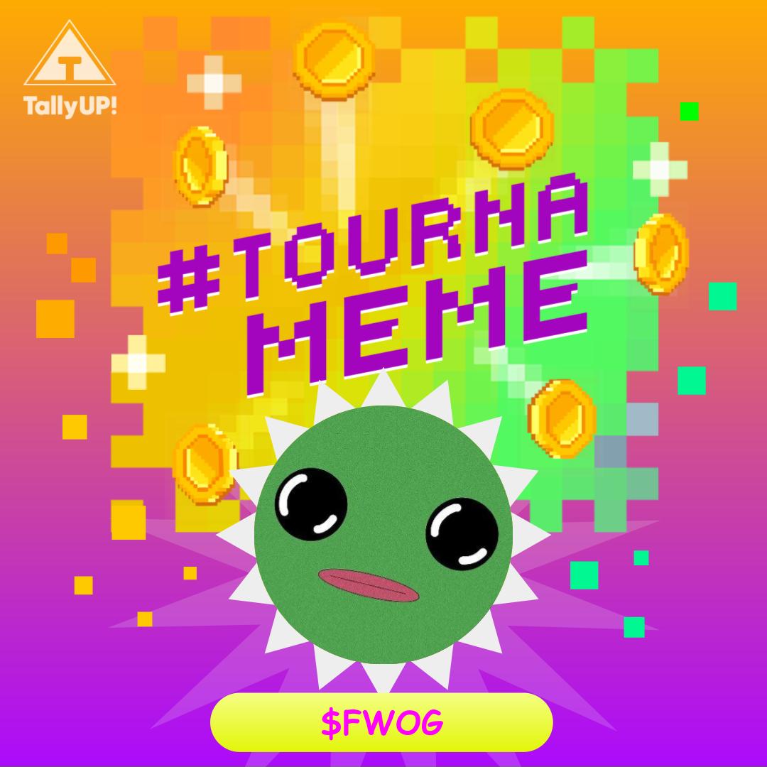 tallyup's tweet photo. Tournameme 20: FWOG! 🐸

EACH PLAYER JOINED = $1 of $FWOG added to prize pot 💰
Reg open for 72 hours⏳

Follow, like and RT this post for access code via DM 🎟️

Win trending memecoins on TallyUP, more about tournamemes👇

$FWOG @solfwog #P2E #memecoin https://t.co/F3n6i7FYCL