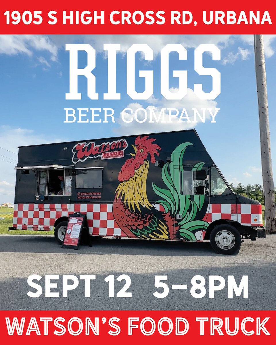 We'll be at @riggsbeerco Thursday for our normal spot...and scoping out the grounds for Oktoberfest next week! Keep your eyes peeled here for more info!