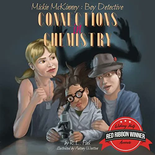 Audio_learning's tweet image. Review: Connections in Chemistry 🔍
The third YA adventure featuring Boy Detective Mickie McKinney and his partner Sam is full of humor, mystery, and charm. R.L. Fink delivers another delightful, witty, and heartwarming story! 

#YA #Audiobook #BookReview
