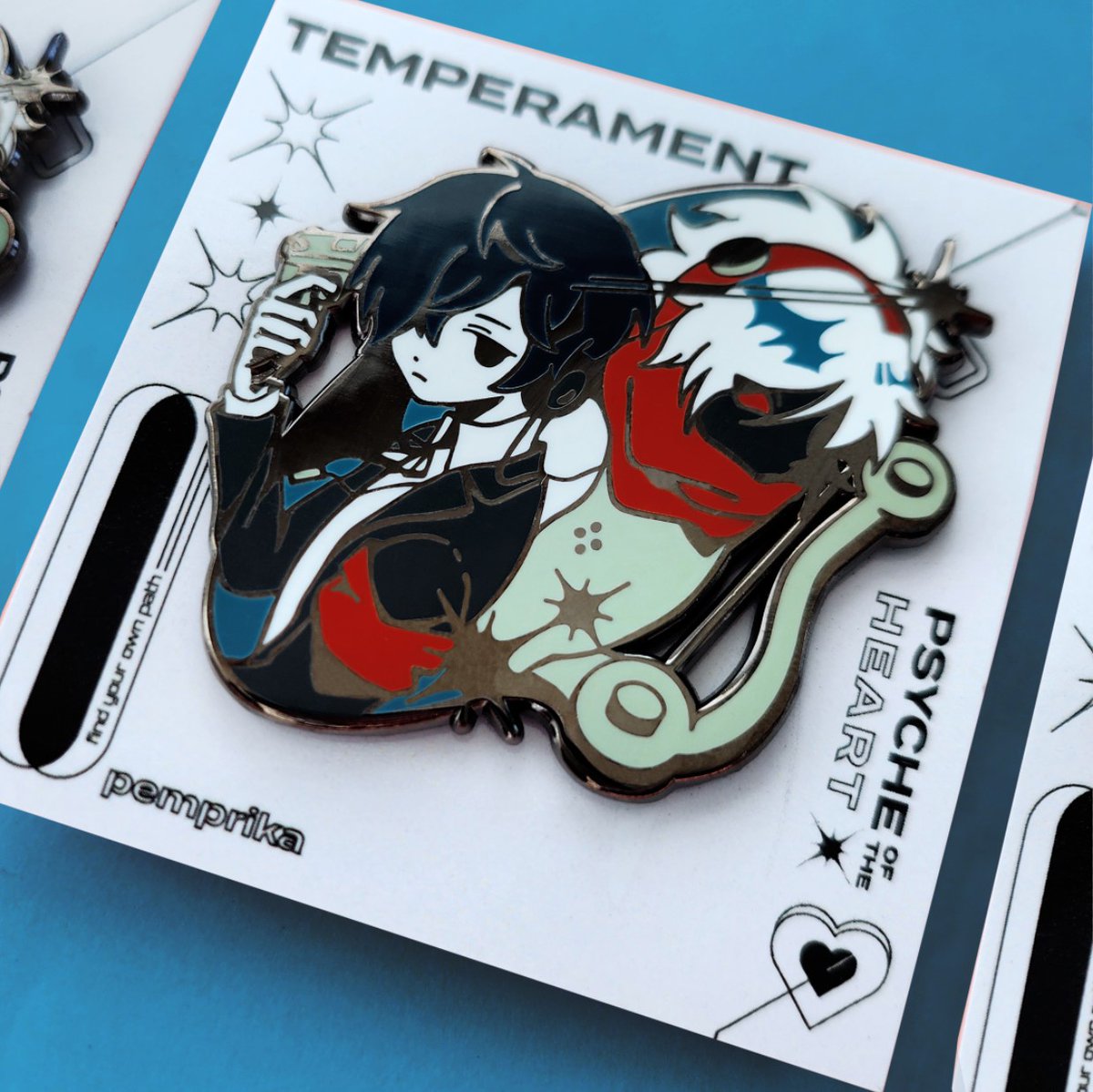 pemprika's tweet image. persona 3 4 5 pins all together 🫨 !!