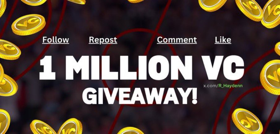 2xjayrich's tweet photo. It's time for a * 1 MILLION * VC giveaway!

THREE WINNERS

#️1️⃣ 450,000 VC
#️2️⃣ 275,000 VC
#️3️⃣ 275,000 VC

Winners will be chosen from followers who complete the steps below!

🏀 Follow @Mallknockemoff 
🏀 RT
🏀 Like
🏀 Comment 

#NBA2K25 #2k25 #2k25 https://t.co/t3JqdFrrzW