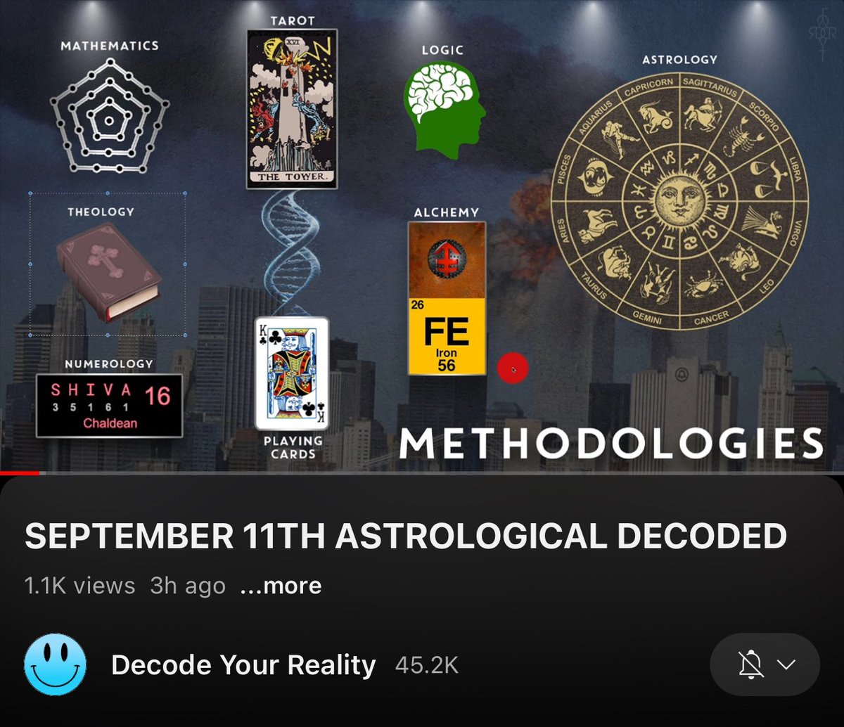 NtuitivePatriot's tweet image. Want your mind blown? Watch Logan’s September 11 Decoded! 👇
#ScriptedReality
youtu.be/xm7BNMhOblE?si…