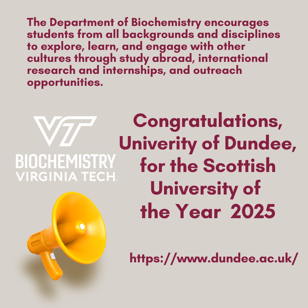 vtbiochem's tweet image. 🙌📷Congratulations University of Dundee for Scottish University of the year 2025🎊