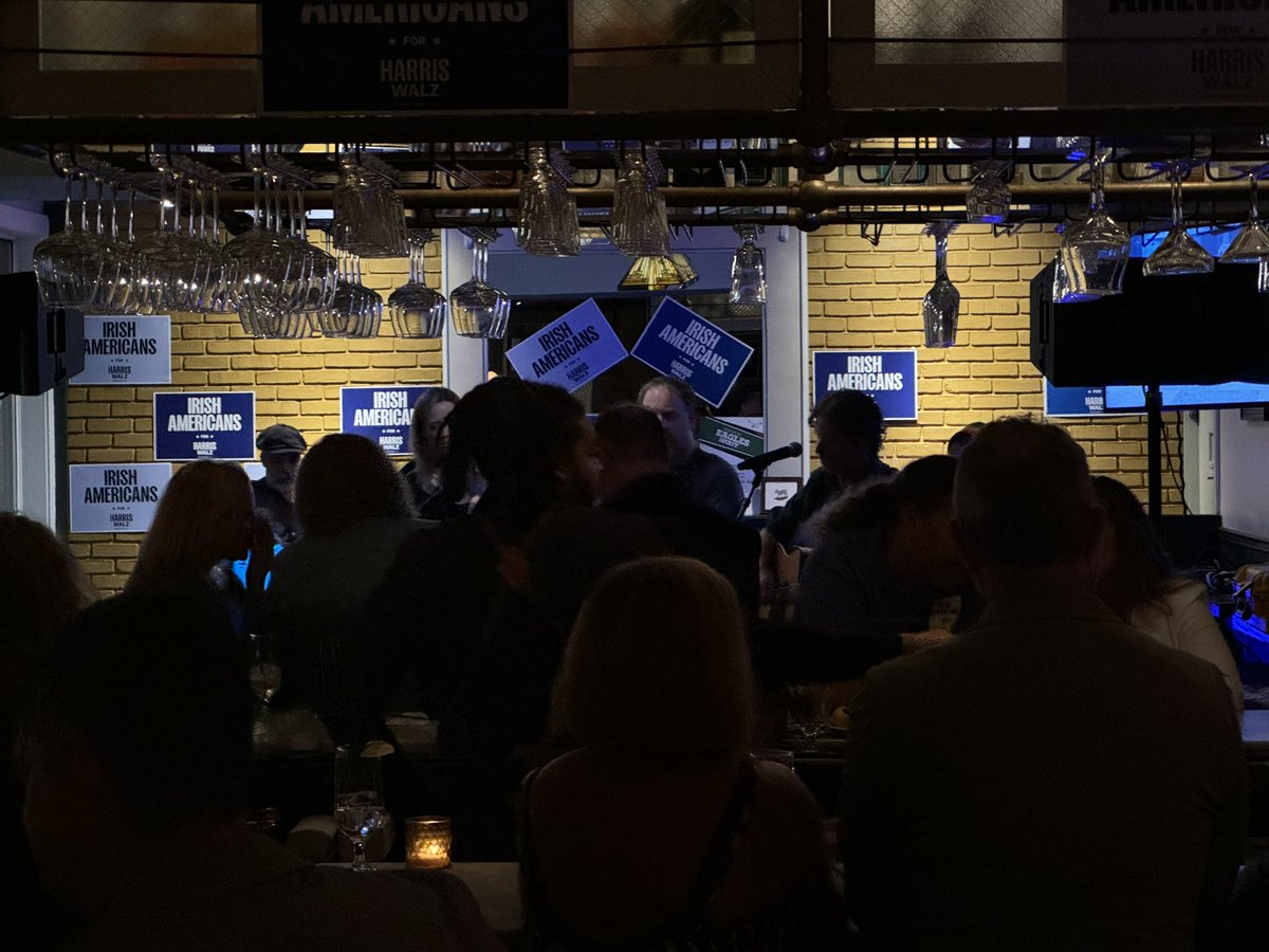 A big shoutout to <a href="/TishJames/">Tish James</a> for her virtual drop-in to our debate watch party last night!  We’re fired up and ready to get to work electing <a href="/KamalaHarris/">Kamala Harris</a> and <a href="/Tim_Walz/">Tim Walz</a>!

When we fight, we win! ☘️