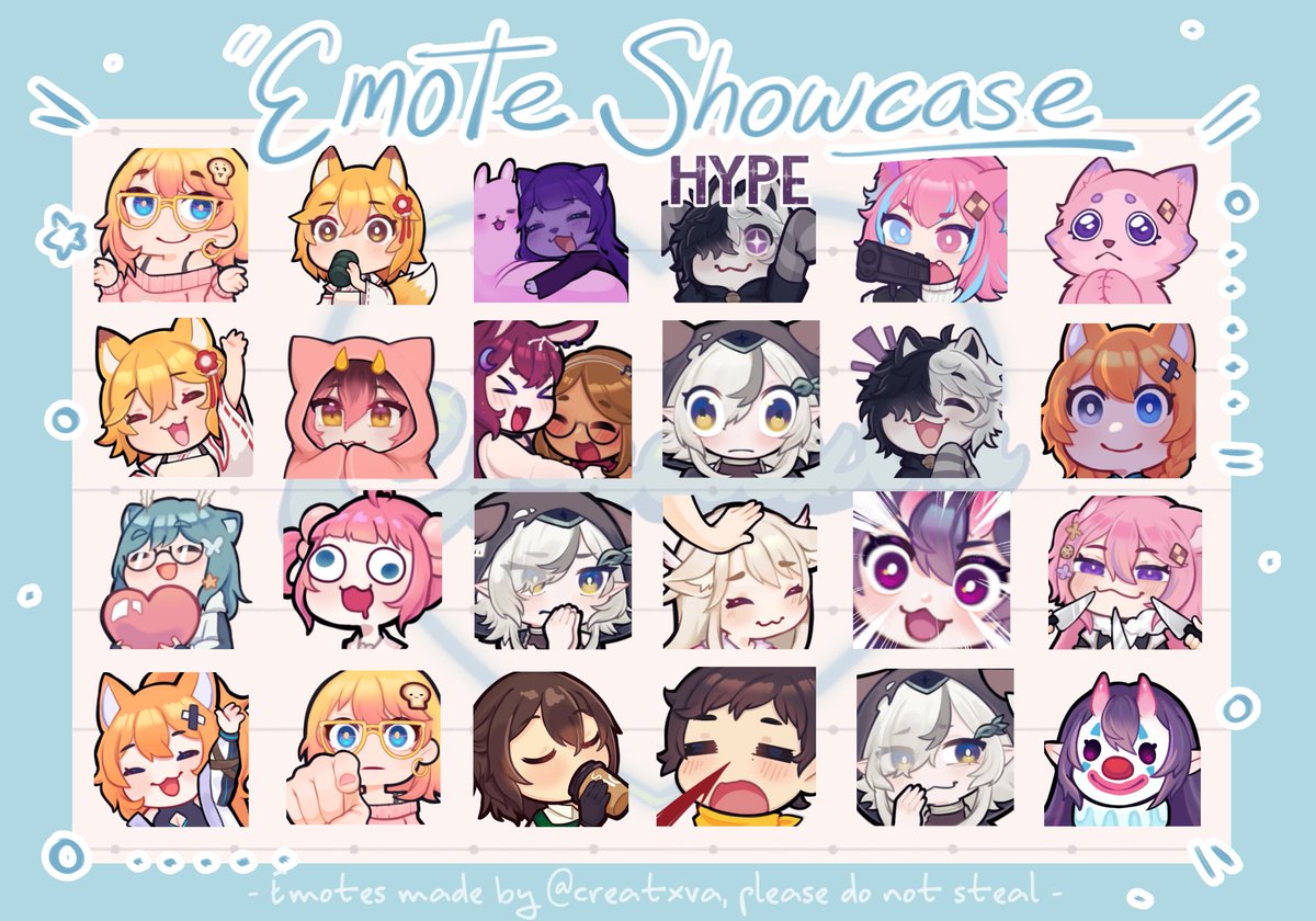 creatxva's tweet photo. @PinkLingVT Holis! Yo hago emotes~ cualquier consulta me puedes hablar uwu https://t.co/LaLBN4Pd51