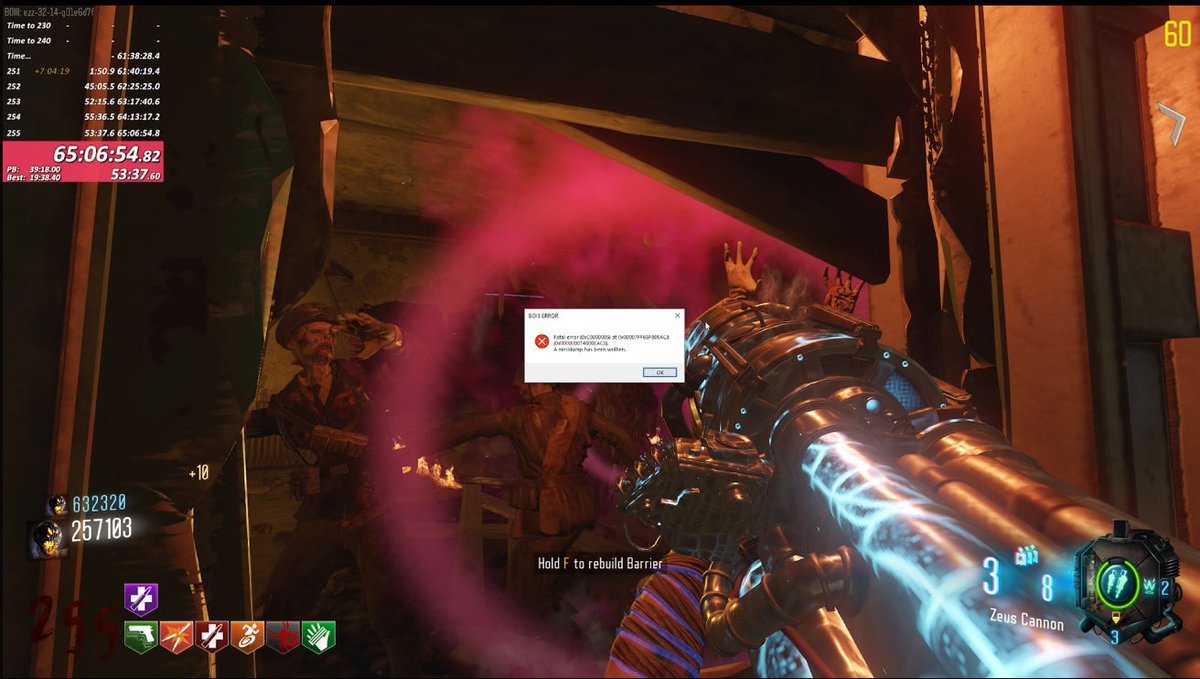 Rev 2P Classics 255 with 9-10 hours till reset