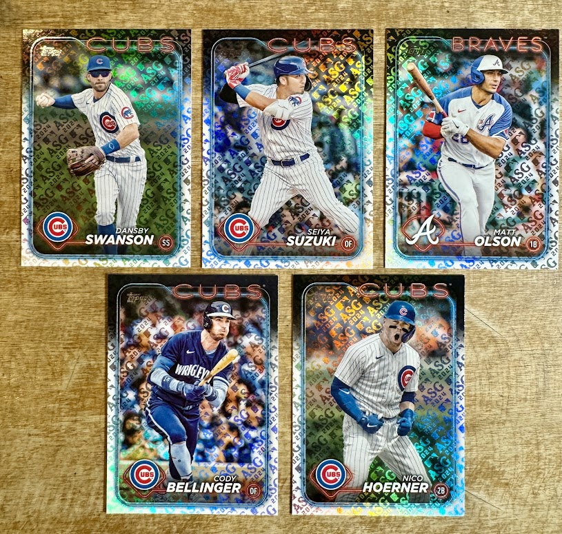 DigitalGiunta's tweet photo. 2024 Topps All-Star Game Foil Chicago Cub's Lot 1

$3

Have 2

*See pinned tweet for shipping, etc
Stack min $10
#WBC #GiuntaStack https://t.co/CdymXmYSt4