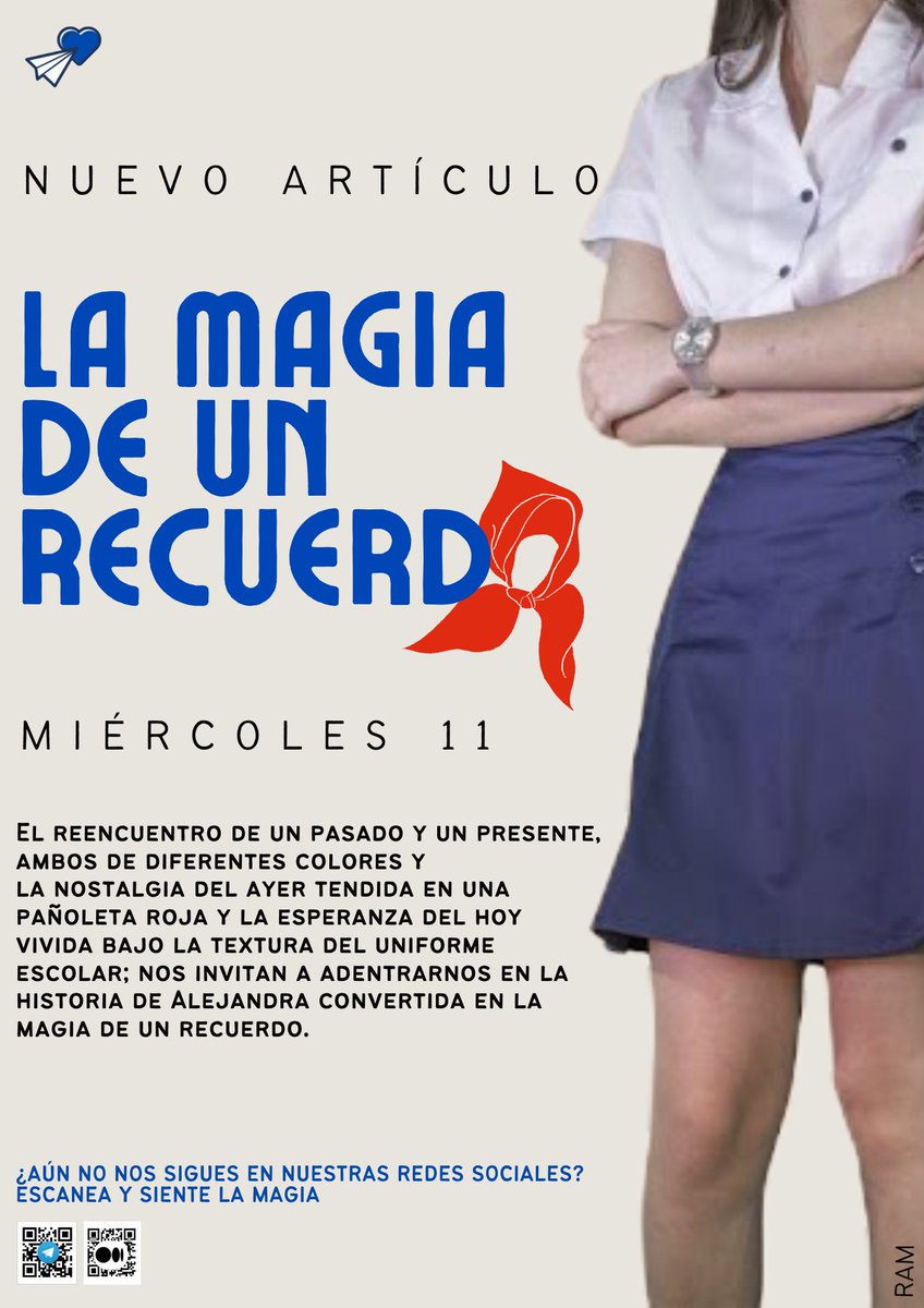 ❤️ Rojo y azul se unen 🖇️ cuando pasado y presente se combinan en un mismo ser.

📱 Para acceder al artículo, compartimos su enlace: telegra.ph/La-magia-de-un…

✍️ Revista Latir Estudiantil, llegando al corazón 💙 del estudiante.