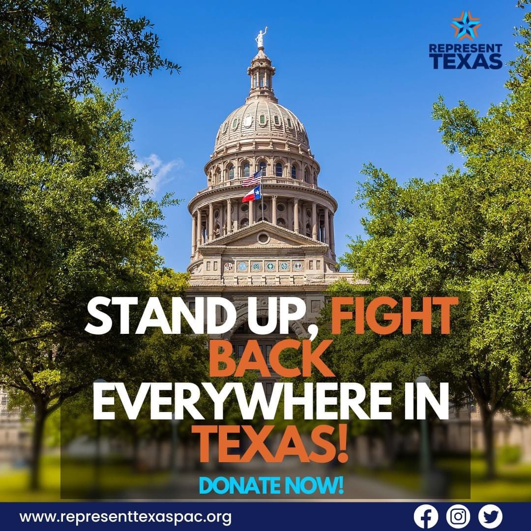 We’re gearing up for this election cycle with big plans to make an impact in key districts across Texas! 🌟 Want to help flip some seats and save Texas public schools?💪  Chip in today! 🗳✨
Donation Link -secure.actblue.com/donate/represe…