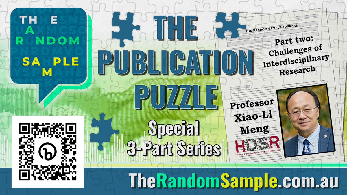 The Random Sample 🎧 (@randomsamplepod) on Twitter photo How do you pick which journal to publish in if you're doing interdisciplinary research? Our special 3-part series into the world of academic publishing continues. Our guest is Prof <a href="/XiaoLiMeng1/">Xiao-Li Meng</a>, founding editor-in-chief of Harvard Data Science Review <a href="/TheHDSR/">Harvard Data Science Review</a>.
🎧QR code to listen How do you pick which journal to publish in if you're doing interdisciplinary research? Our special 3-part series into the world of academic publishing continues. Our guest is Prof <a href="/XiaoLiMeng1/">Xiao-Li Meng</a>, founding editor-in-chief of Harvard Data Science Review <a href="/TheHDSR/">Harvard Data Science Review</a>.
🎧QR code to listen