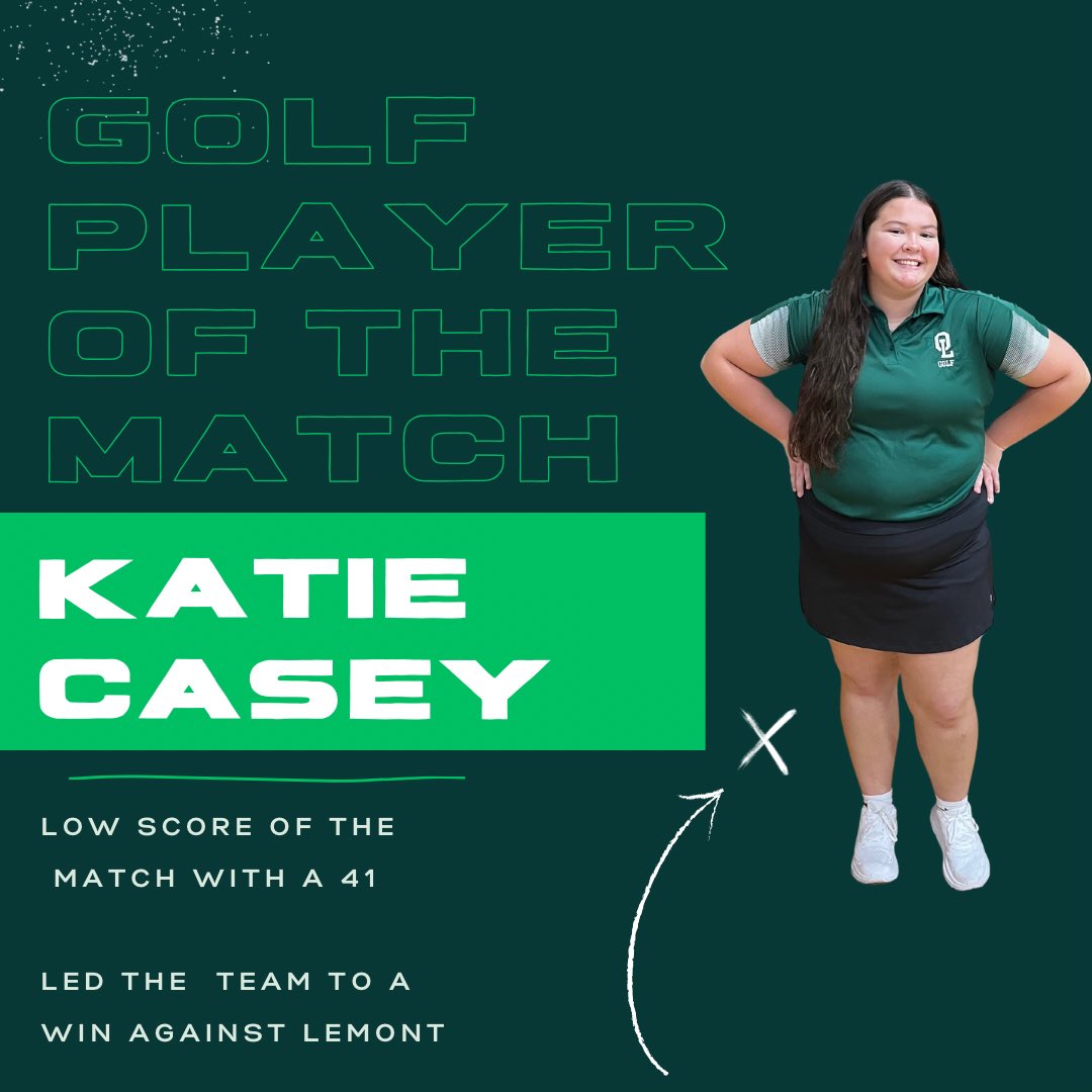 Wow!!! What a fantastic night tonight, the Lady Spartans showed Cog Hill how it’s done.  Congrats on the win against Lemont, with Katie Casey leading the team to victory! Let’s keep it going. #olchspride