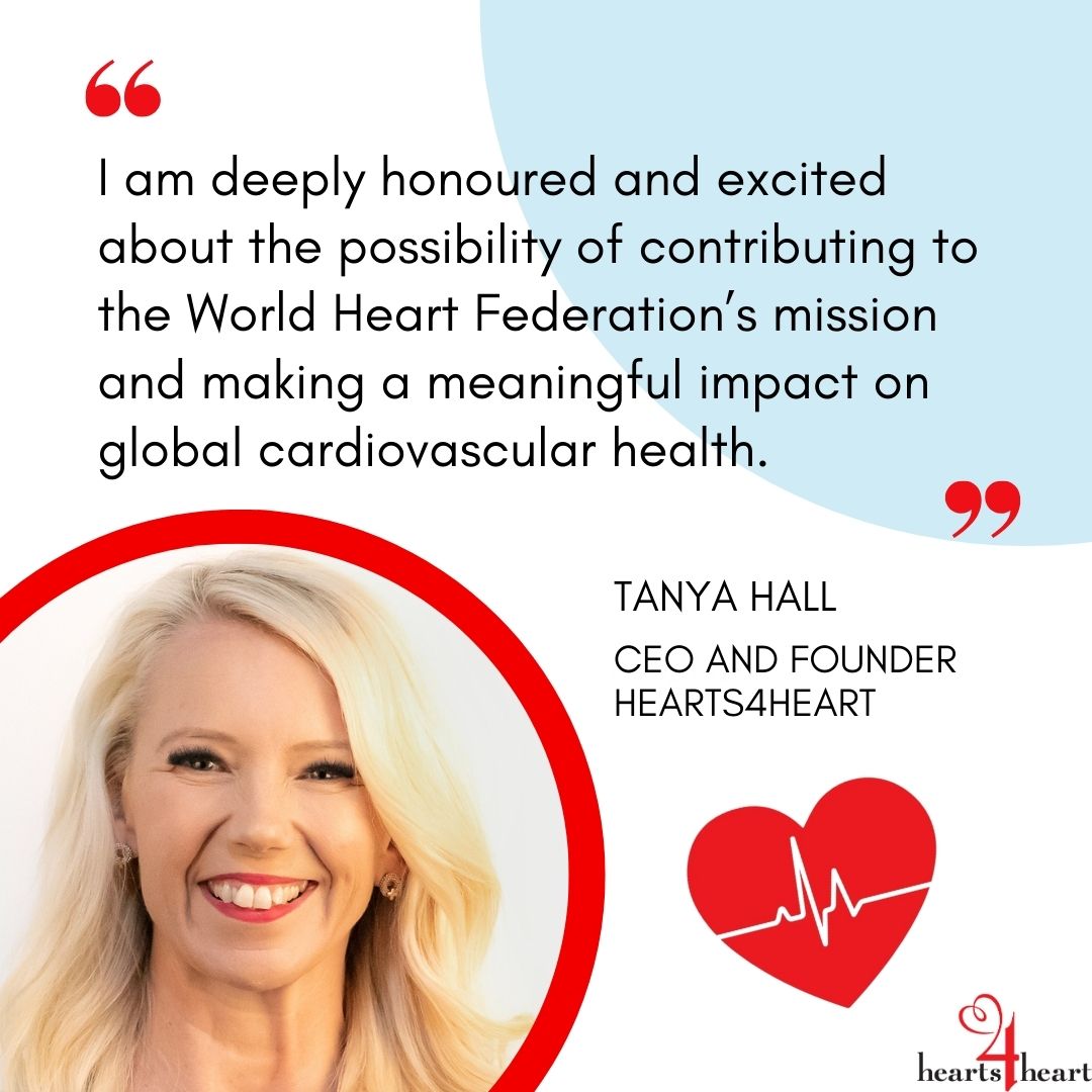 hearts4heart's tweet image. Hearts4heart is proud to announce that our CEO and Founder, Tanya Hall, has been nominated for the position of Member At Large on the @worldheartfed Board. 
We&apos;d also like to congratulate the inspiring leaders from @GlobalHeartHub and @heartfoundation for their nomination.
#heart