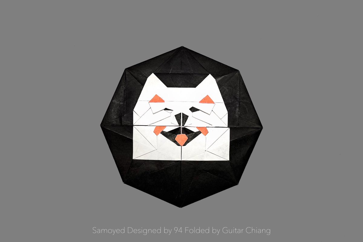 Guitar_Chiang's tweet photo. Origami Samoyed
-Designed by @wangshuo544224
-Folded by @Guitar_Chiang
-20×20cm*2 KOMA
#samoyed #paper #crafts #craft #papercraft #paperart #paperfold #papercrafting #papercrafts #origami #origamicraft #折り紙 https://t.co/2V4XXoWYET