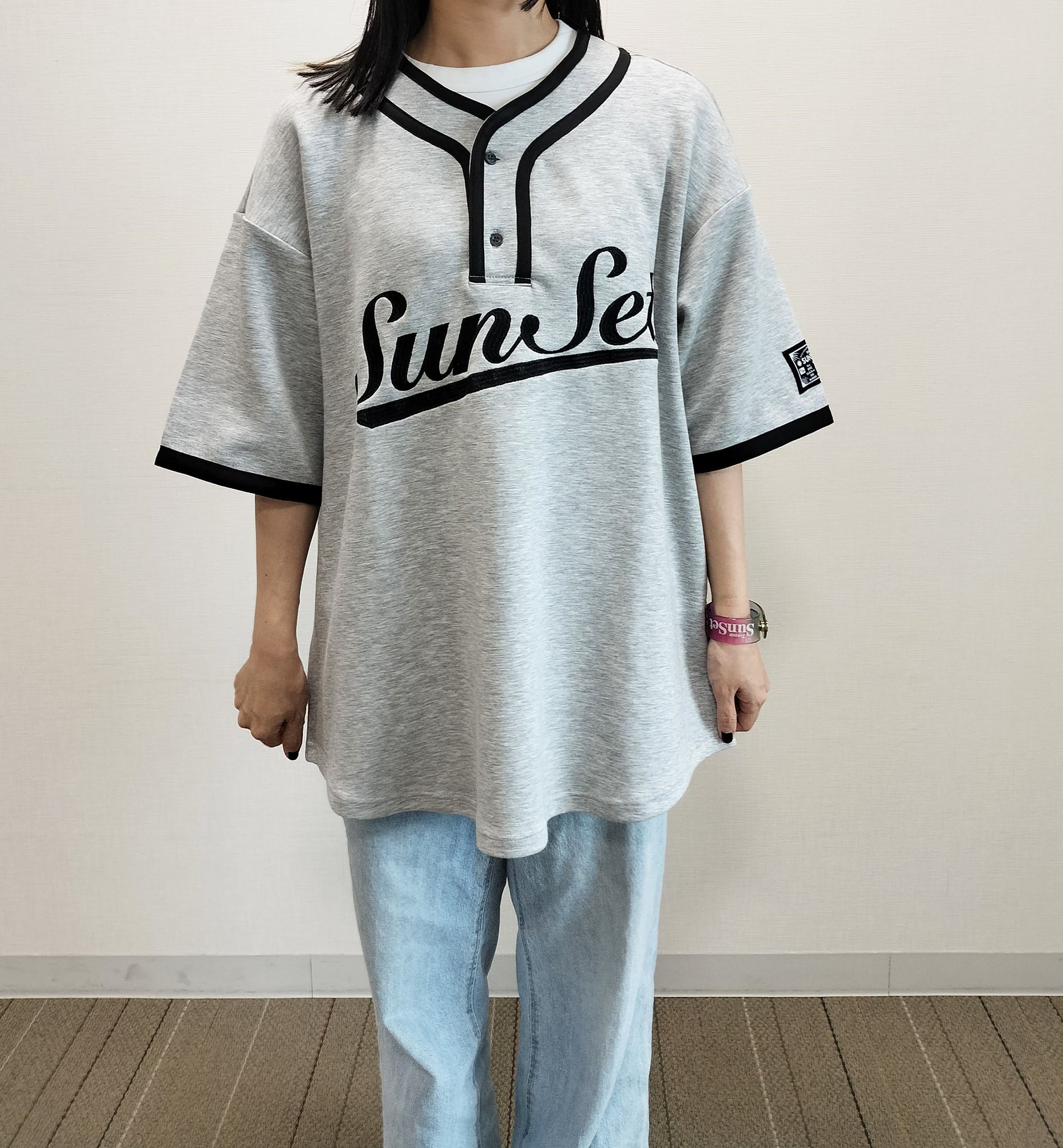 スピッツ ベースボールシャツ 豊洲サンセット 豊洲サンセット 2025 on