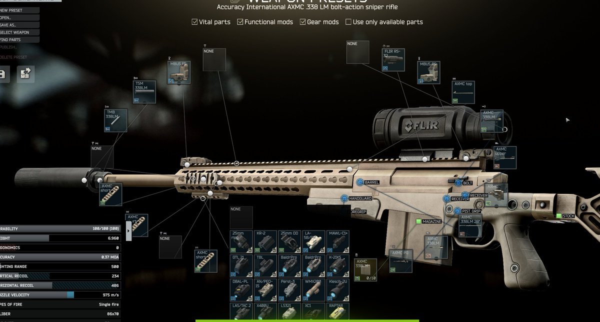 BaddieStreams's tweet image. HI @bstategames @tarkov @nikgeneburn as the resident sniper that plays Tarkov, why can we still not put bipods on most snipers? The Harris is in the game already, it takes a simple pic rail. let us use it on all the nice chassis for the 338, Rem700 and SV98 please!