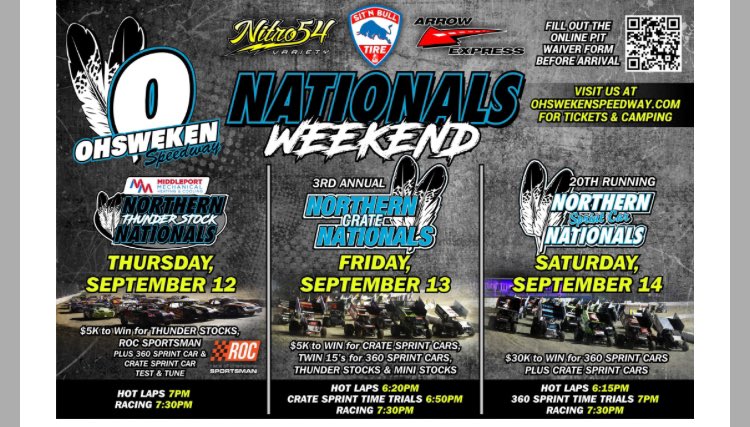Racetimeradio's tweet image. You do not want to miss this weekend at the big O @OhswekenSpdway #CSCN 2024 will be a barn burner !