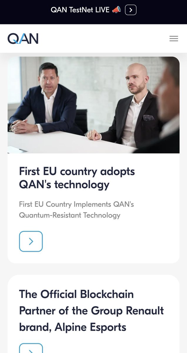 QAN_Future's tweet photo. 🔵 #QANplatform is a #Blockchain company who, early on, saw the potential risks posed by #quantumcomputers and began development of their #Layer1 platform which was built from the ground up to protect against #Quantumattacks, no hard forks required!!!

🔵 Ultilising a #postquantum #cryptographic #algorithm should be of the highest importance for all organizations, companies and networks, including Blockchain to be prepared for any potential Quantum computing attacks,. 

🔵 The QANplatform #hybridblockchain uses the #CRYSTALSDilithium #algorithm, this is the No.1 #NIST-recommended #postquantum algorithm.

🔵 #QANplatform has launched the first private #Blockchain that is quantum-resistant, #EVM compatible and enables coding of #smartcontracts to be done in ANY programming language.

🔵 #QANplatform's #quantumresistant technology is already being used by an #EU country in the public sector. #QAN'S technology protects government-owned #cybersecurity infrastructure against quantum computing attacks.

https://t.co/JKEM5oaBUu