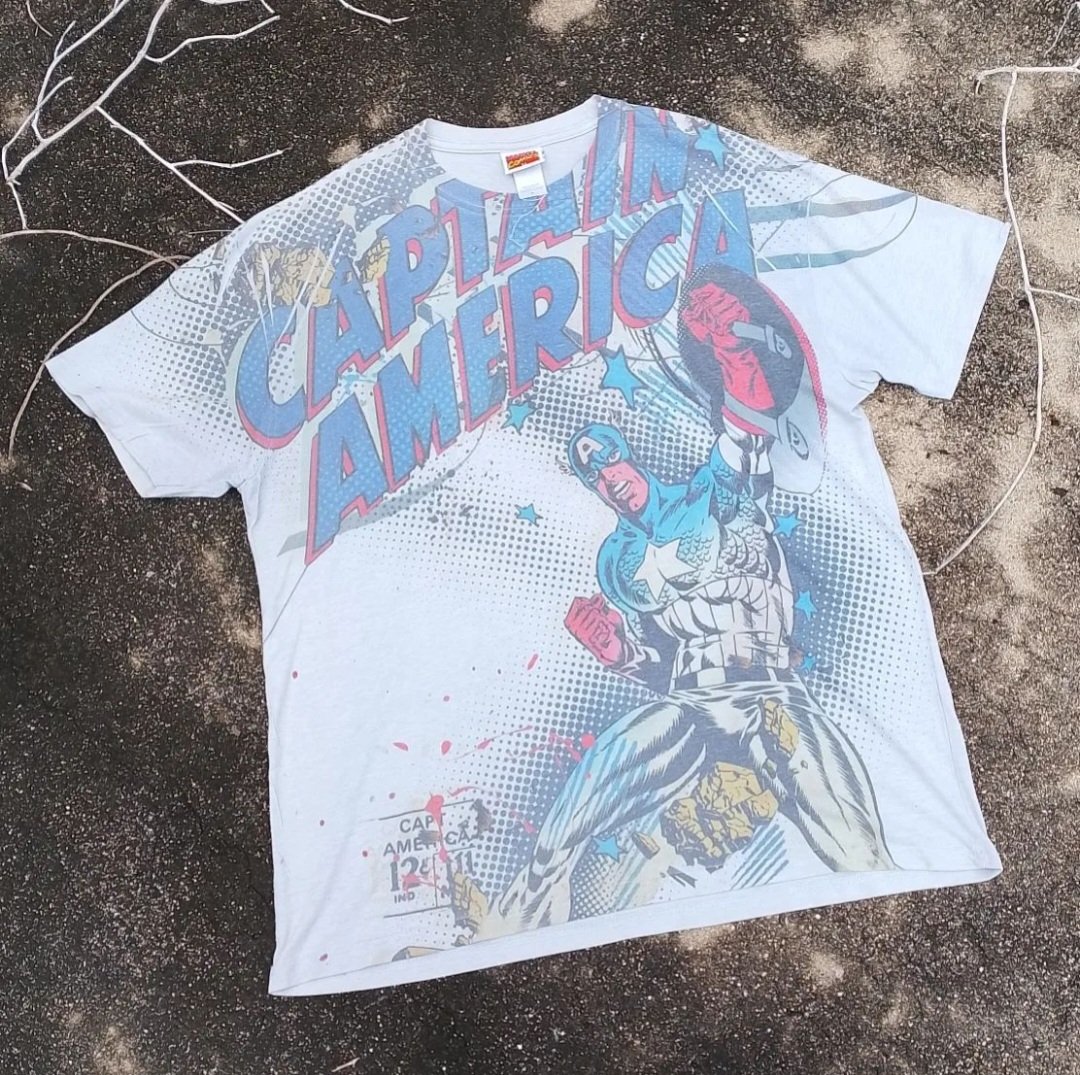 M49957389's tweet photo. Captain America 2009 🇺🇲 
Size : 25 / 31 (XL~2XL)
Price : 400 Baht

#เสื้อมือสอง #เสื้อวินเทจ #เสื้อผ้ามือสองราคาถูก #เสื้อผ้าวินเทจ #เสื้อยืด #ราคาถูก https://t.co/kTmKHTtIfh