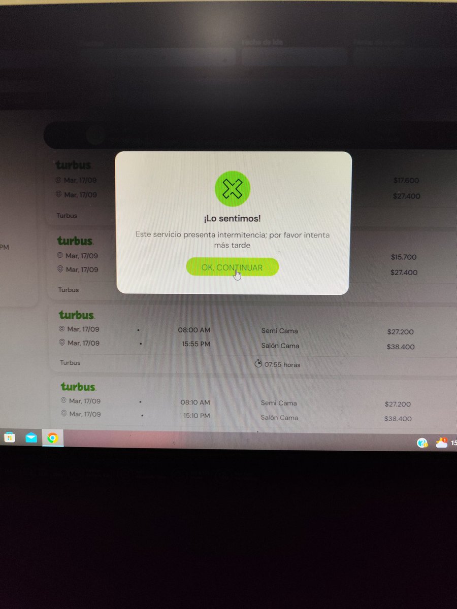 sanrodclaudio's tweet photo. @turbuschile como es posible que lleve horas intentando comprar un pasaje.. y solo sale servicio caido.. https://t.co/g0GbZZHw7B