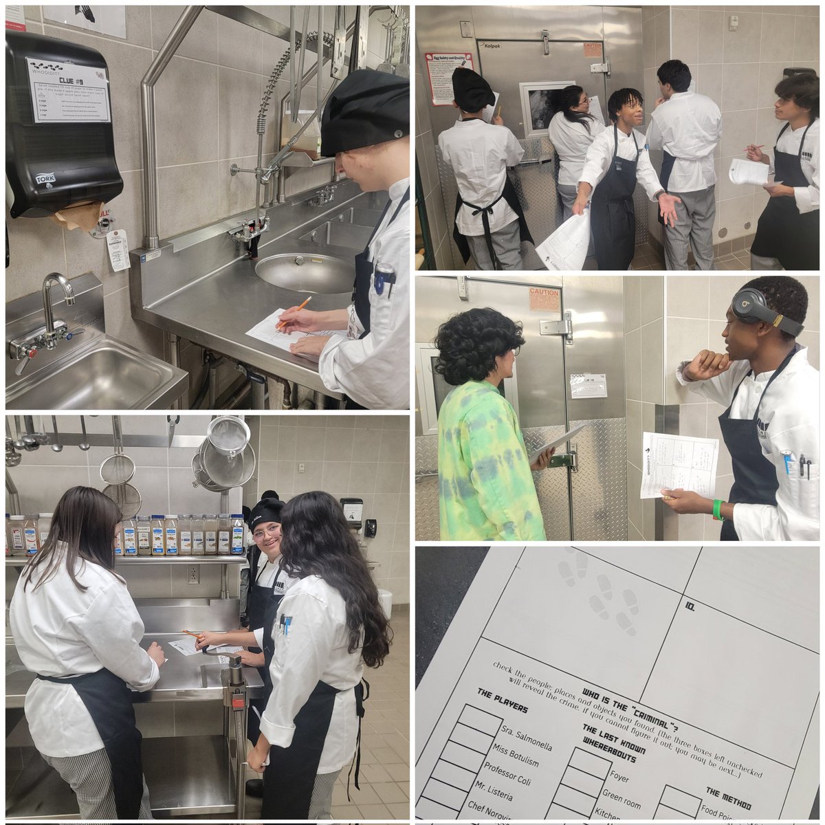 Culinary Arts students practice kitchen measurements by playing a game of clue. So fun. <a href="/EMSISD/">EMS ISD</a> <a href="/EMSISD_CTE/">EMSISD CTE</a> <a href="/KimTraylor01/">Kimberly Traylor</a> #HCTCready #EMSproud