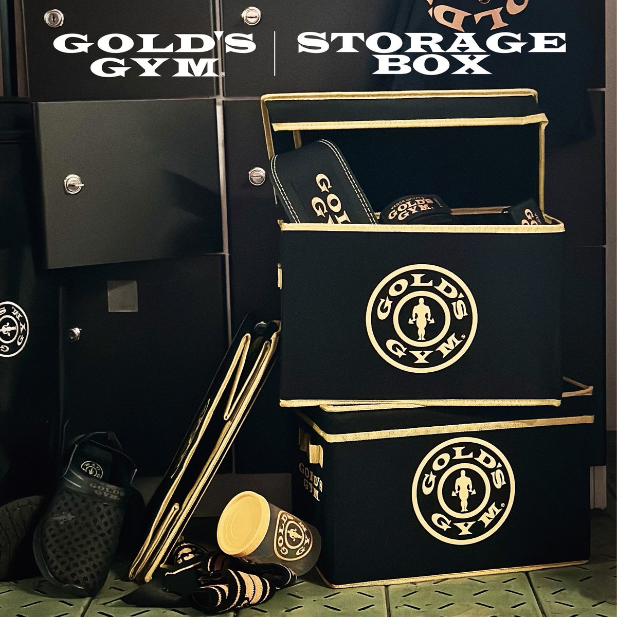 GOLD'S GYM (ゴールドジム) G2826 ストレージボックス カーキ