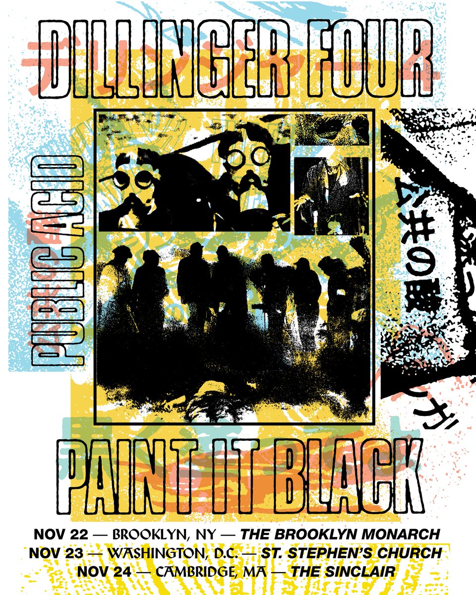 pibphilly's tweet image. Don&apos;t start believing in god or anything, but all the same, here&apos;s a miracle for you: we are playing THREE SHOWS in the NORTHEAST with DILLINGER FOUR and PUBLIC ACID.