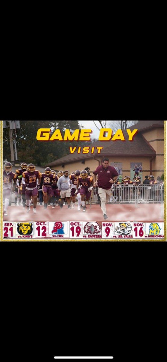 Thank you @CoaLee_23 and <a href="/AlverniaFB/">Alvernia Football</a> for the game invite.  Thank you for the giving me the opportunity to see what it’s like on campus. 

<a href="/CoachMeisse/">Coach_Meisse</a> <a href="/KMHSFootball/">Kellenberg Firebird Football</a> 
 <a href="/LIBLITZ/">LI BLITZ</a>