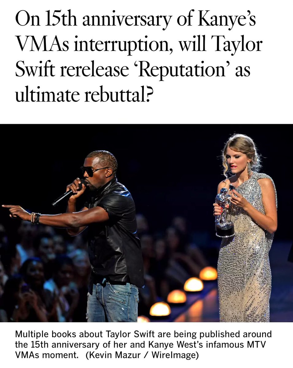 MBonillaTX's tweet photo. Great. Now I’ve fully convinced myself Taylor Swift is announcing reputation (Taylor’s Version) at the VMAs and I’ll have to go through the stages of grief (again 🤡.) when it doesn’t happen 😭.  #VMAs https://t.co/q41xImvLer