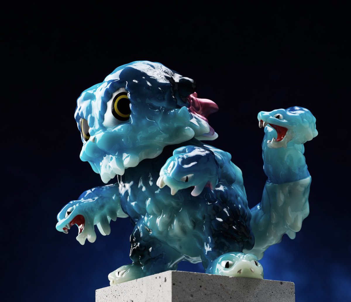 スドラ深淵海底モンスター配色がまもなく登場🫧GID

#sofubi #sudora #GID
#kaiju #neko #スドラ #ヘドラ #ニャスラ #台湾 #ねこ #公害怪獸