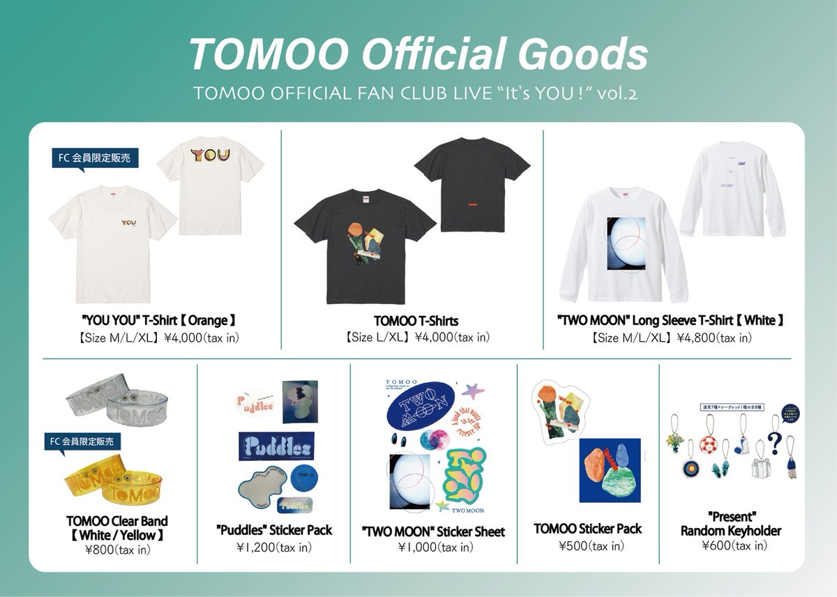 TOMOO OFFICIAL FAN CLUB LIVE 