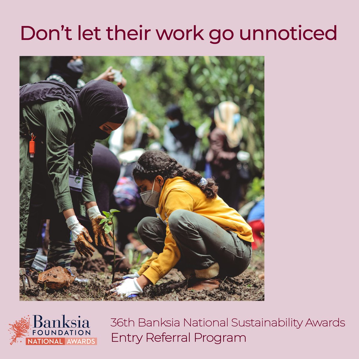 Sometimes it takes an outsider’s perspective to truly appreciate the contributions of sustainability champions. Know someone deserving National recognition in the sustainability sector? Fill out our Entry Referral Form NOW form.jotform.com/242170585729867 #Sustainability #BanksiaAwards