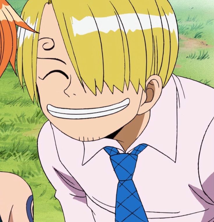 whirlysanji's tweet photo. I love it when Sanji smiles like this 😭. The close eyed grin, he's so damn cute https://t.co/xWkkvWcLHK