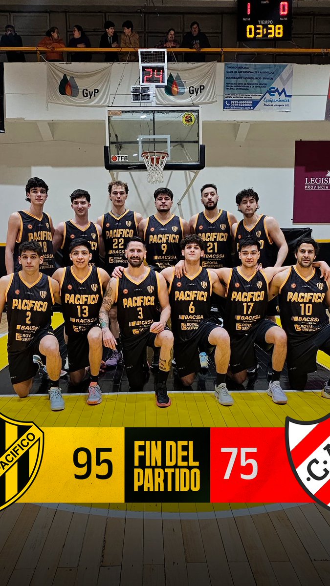 #TorneoPrefederal

¡Nos quedamos con el Clásico! 🤟🏀
🟡⚫ Pacífico 95 - Independiente 75🔴⚪

#SomosPacifico 💛🖤
#SomosNeuquen 👊