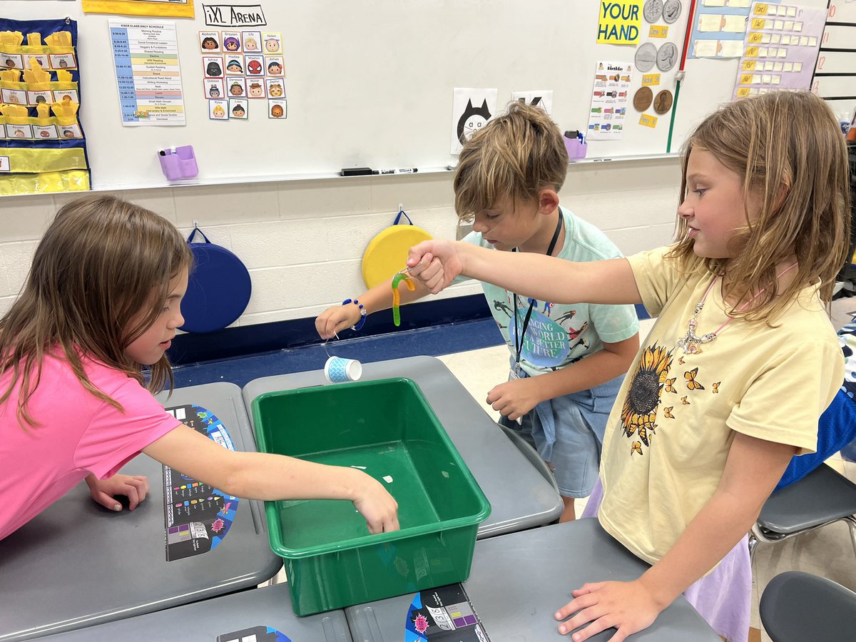 KiserClass's tweet image. SAVE SAM! This science challenge served as the kick-off to our Scientist Academy training. Students practiced working cooperatively through a tricky problem to reach a solution. #perseverance #LearnByDoing #MakeTimeForScience #Science #gummyworms