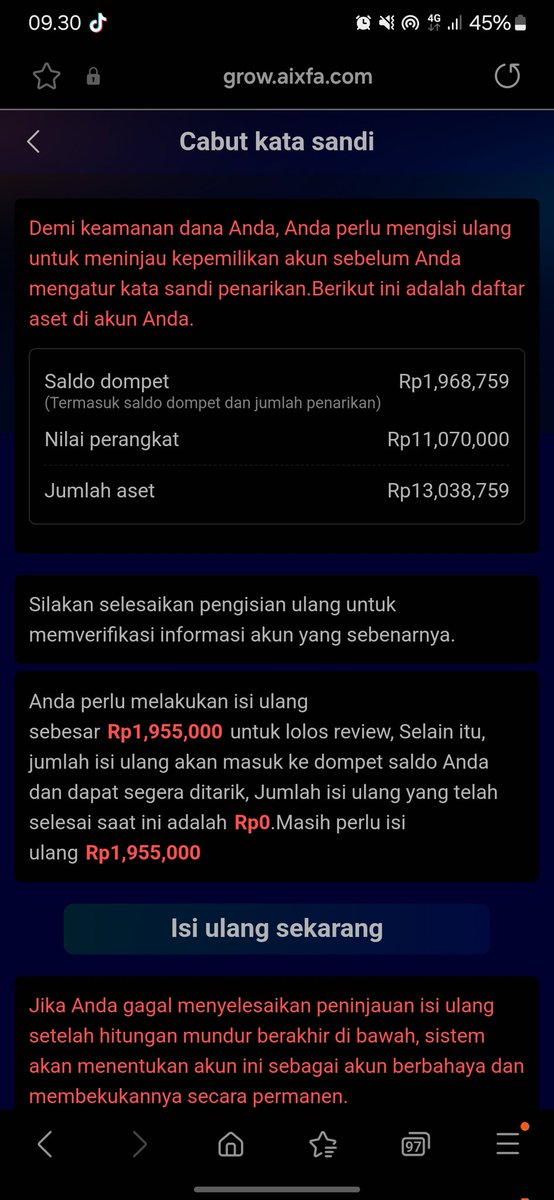 Sahara0652's tweet photo. Udah fiks udah kena scam broo g*blok banget nih #xfaai https://t.co/wUIhn0ccEP