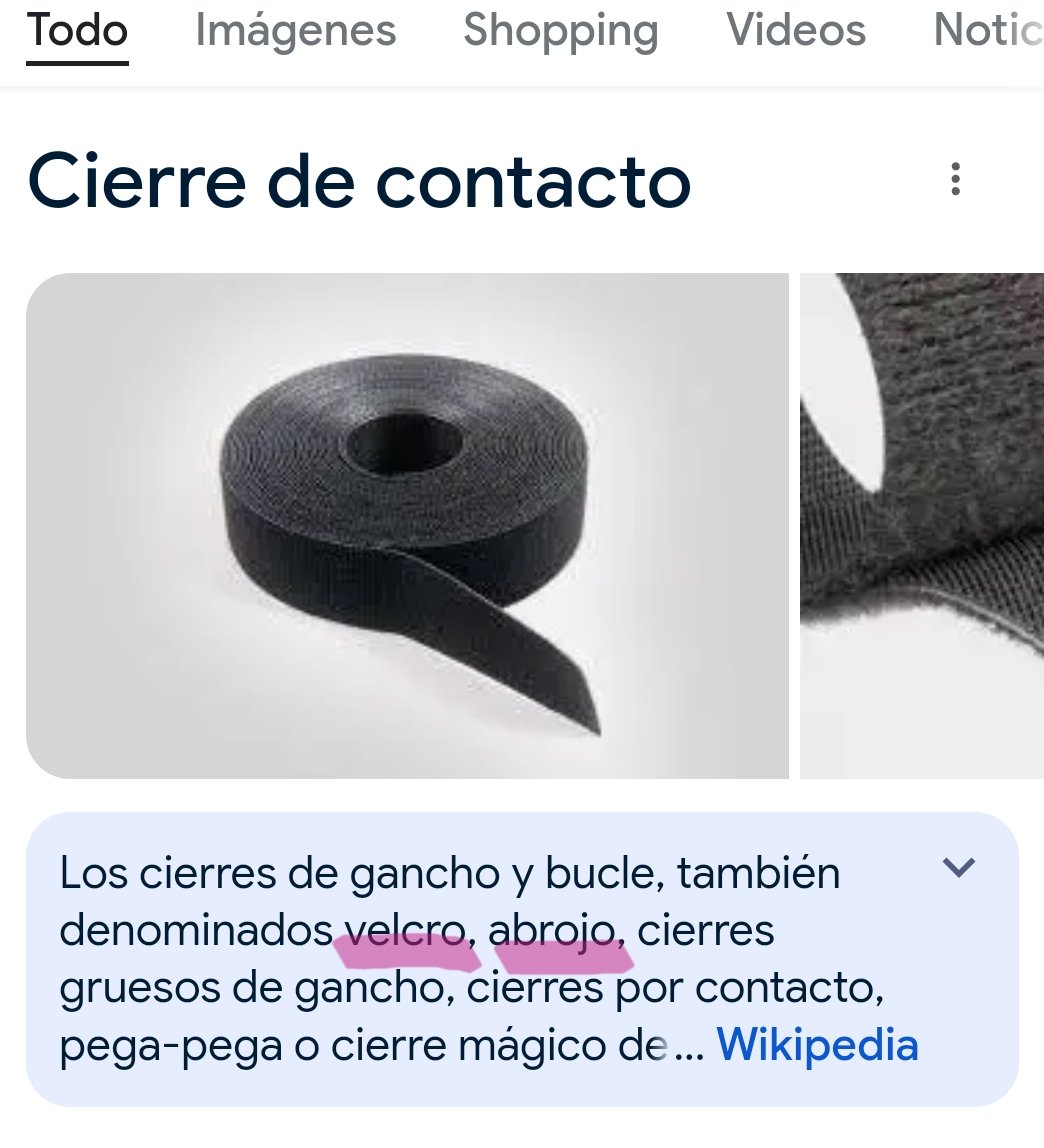 _LunaMora's tweet photo. @Mariac_Soy Según la RAE, "Velcro" es una Marca Registrada de un producto al cual TAMBIÉN se lo llama ABROJO. #TheFloor , se equivocaron! https://t.co/tgCfXOkbWI