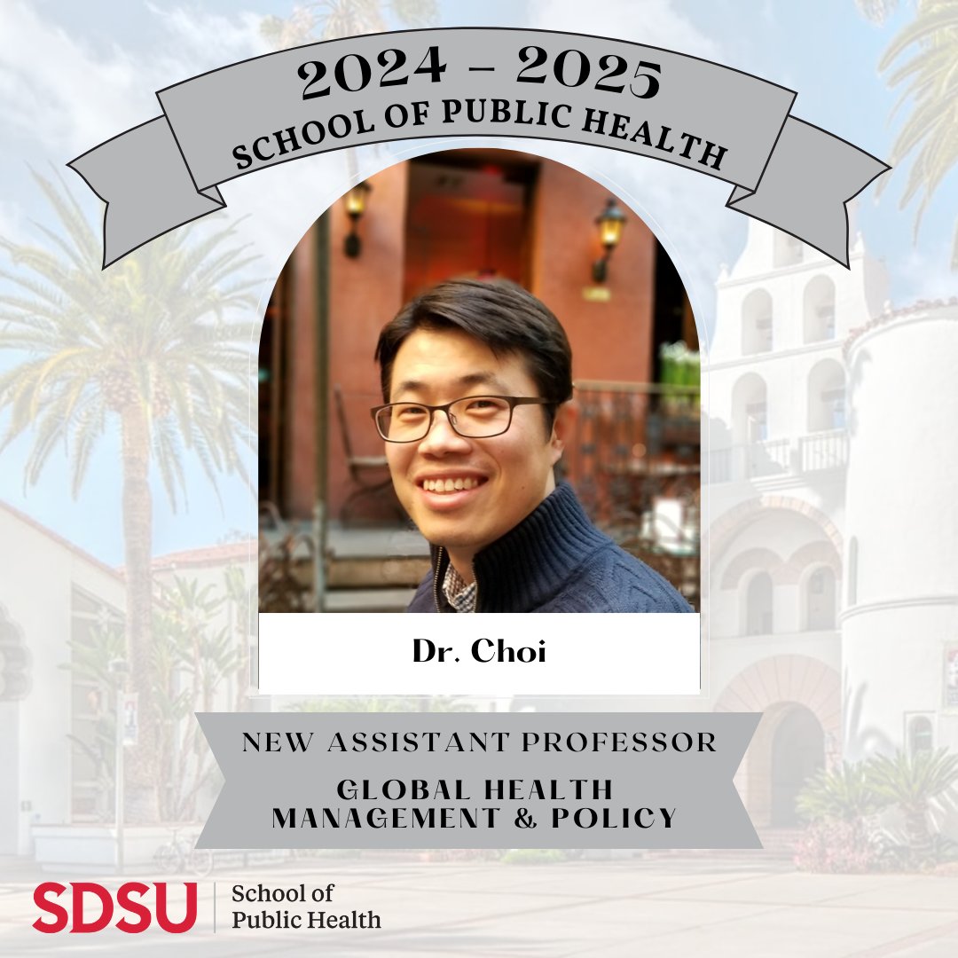 sdsuhealth's tweet image. 🌟 Welcome Dr. Choi to SDSU! Inspired by Fiji, he now researches how immigration policies affect maternity care and aims to reduce maternal health disparities. Excited for his future collaborations! 🌍📚 #NewProfessor #SDSU #SDSUSPH