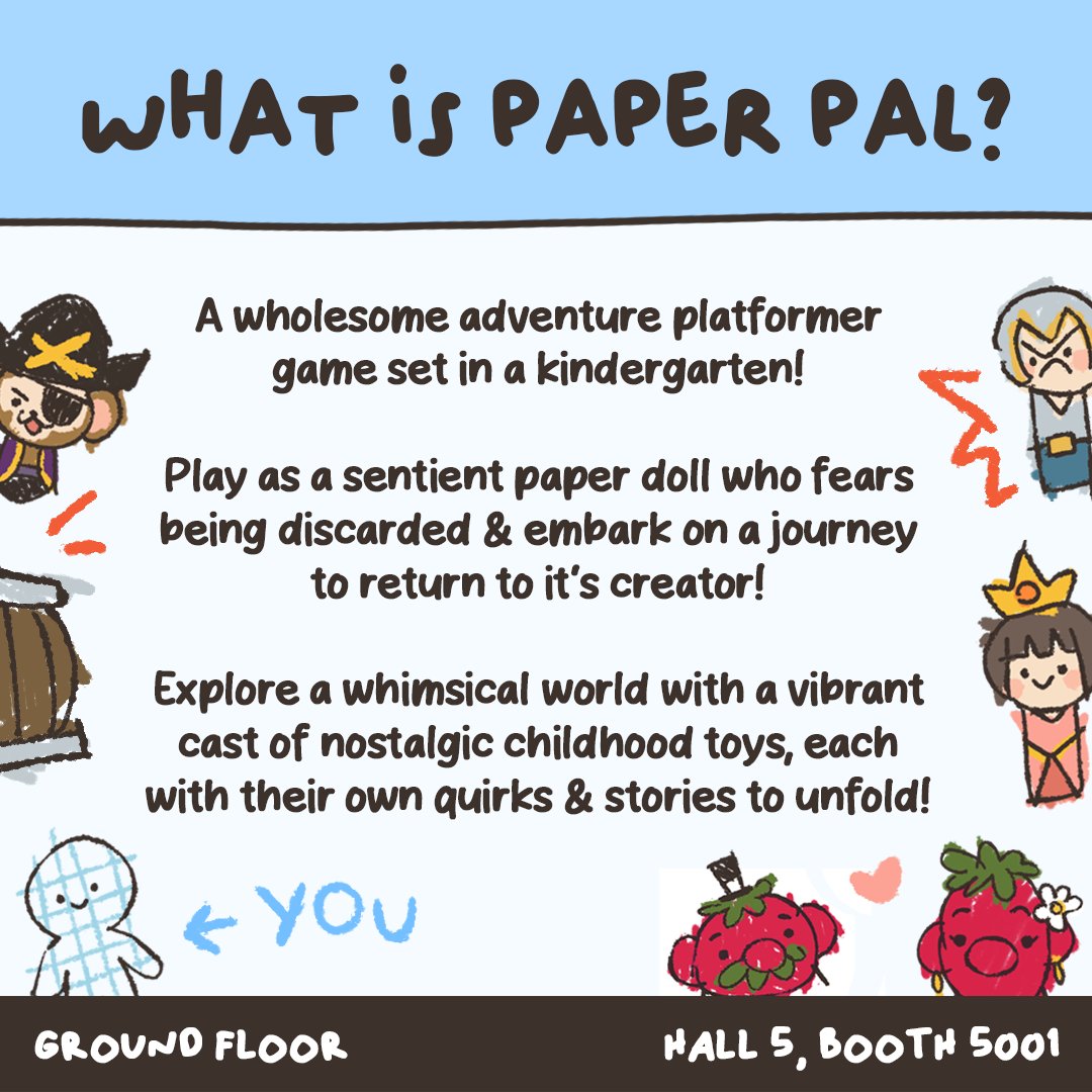 paperpal_game's tweet image. we&apos;ll be showcasing our #studentgame at #levelupplay this weekend (˵ •̀ ᴗ •́ ˵ ) ✧ 
playtest our game at booth 5001 (under UOWM) and get a cute lil sticker!

📍 KLCC, hall 5, booth 5001 
📅 14 sept (saturday only!)