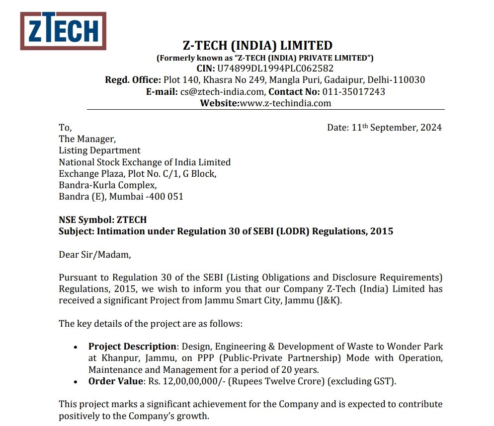 nid_rockz's tweet image. Z-Tech India 
#Ztech
#ZtechIndia

12cr order for design, engineering and development of Waste to Wonder Park at Jammu on PPP mode