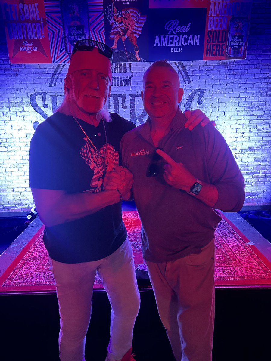 John MacPhail (@johnmacphail03) on Twitter photo Great night with the icon Hulk Hogan. #legend <a href="/HulkHogan/">Hulk Hogan</a> #realamericanbeer. Great night with the icon Hulk Hogan. #legend <a href="/HulkHogan/">Hulk Hogan</a> #realamericanbeer.