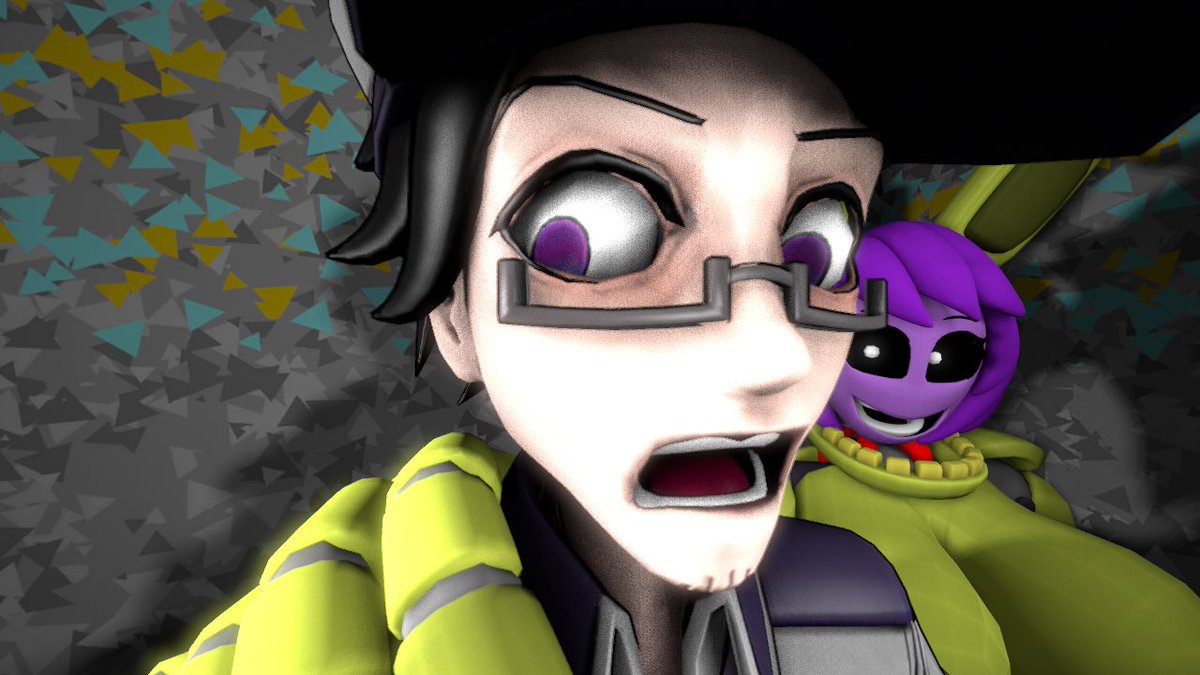psyZsa's tweet photo. Yo nice cock you got there lemme borrow it 

Springtrap girl by @FnafNightbot 

Security guard by @FatalFire7 https://t.co/yiAqlwNSG3