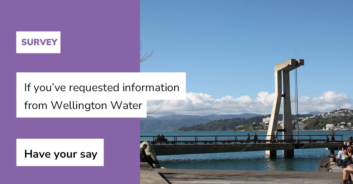 Have you requested information from Wellington Water?

The Chief Ombudsman would like to hear from you. Go to surveymonkey.com/r/HYZV8DR
